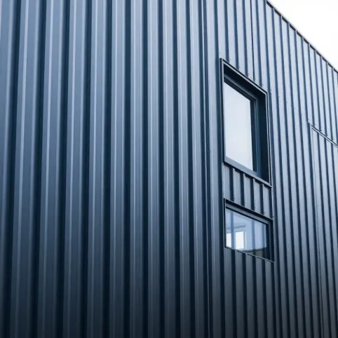 Elewacja z blachy na rąbek