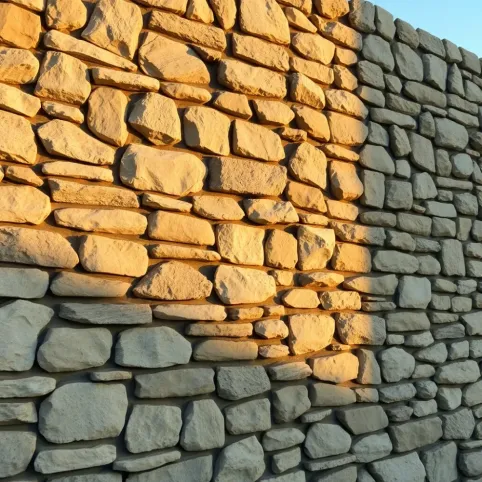 Elewacja z kamienia polnego