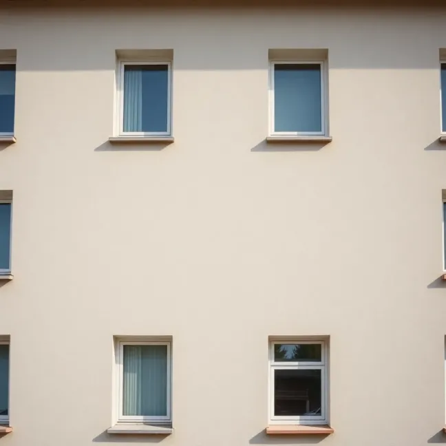 elewacje domów z lat 70tych