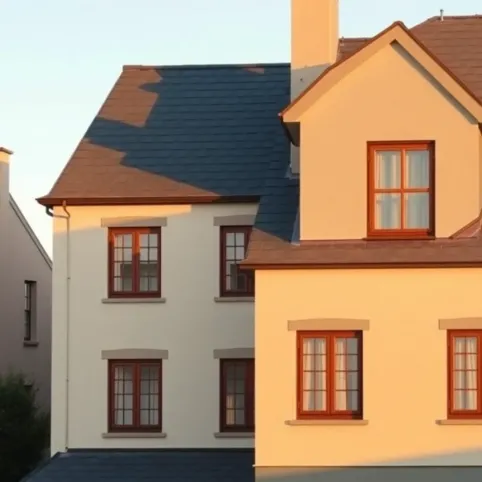 Grafitowy dach brązowe okna Jaką elewacja