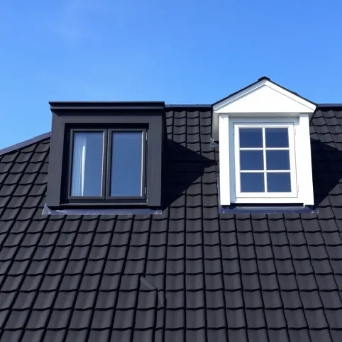 Grafitowy dach jakie okna