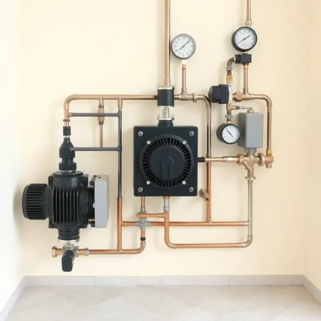 Grupa pompowa do podłogówki schemat