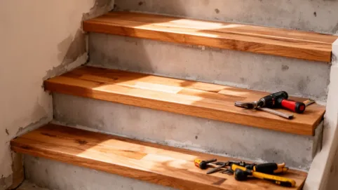 Ile kosztuje obłożenie schodów betonowych drewnem