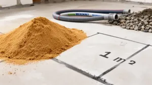 Ile piasku na m2 posadzki z mixokreta