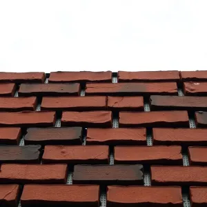 Imitacja cegły na siatce na elewację