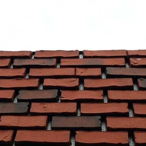 Imitacja cegły na siatce na elewację