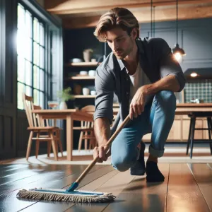 jak myć drewnianą podłogę