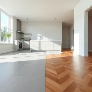 Jak oddzielić kuchnię od salonu podłoga