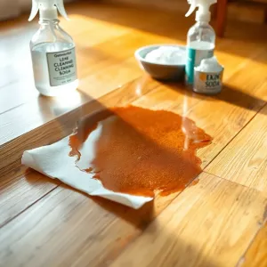 Jak usunąć tłuste plamy z podłogi drewnianej olejowanej