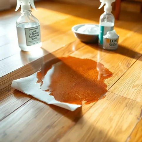 Jak usunąć tłuste plamy z podłogi drewnianej olejowanej