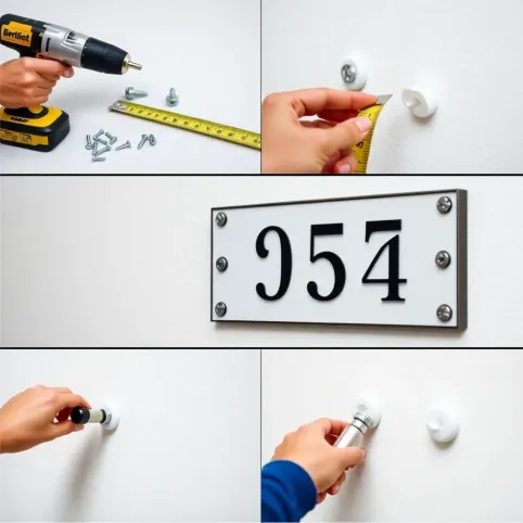 Jak zamontować numer domu na elewacji