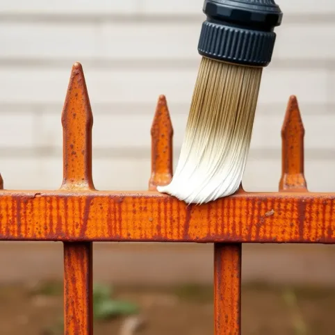 Jaka farba na rdzę ogrodzenie