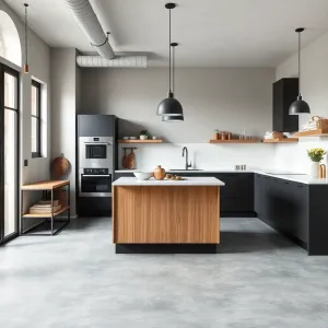 Jaka kuchnia do szarej podłogi
