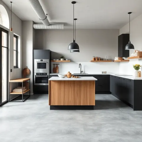Jaka kuchnia do szarej podłogi