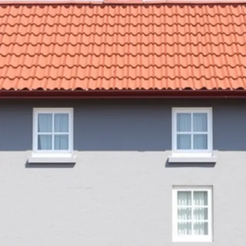 Jaki kolor elewacji do czerwonego dachu i białych okien