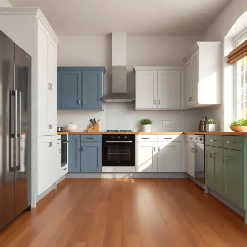 Jaki kolor mebli kuchennych do drewnianej podłogi