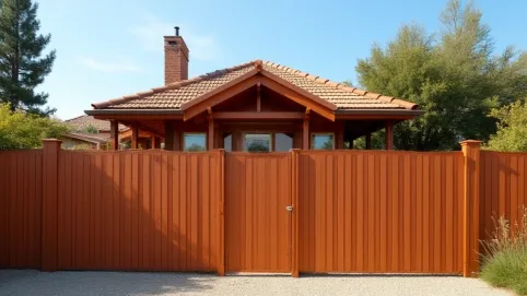 Jaki kolor ogrodzenia do brązowego dachu