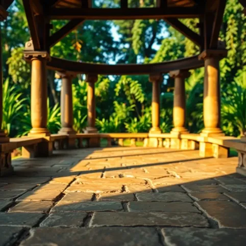 Kamień na podłogę do altany