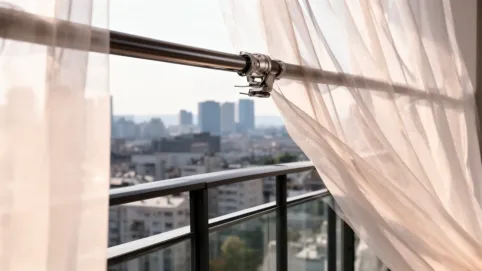 Karnisz na balkon bez wiercenia