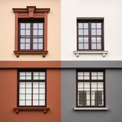 Kolor elewacji do brązowych okien