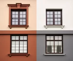 Kolor elewacji do brązowych okien