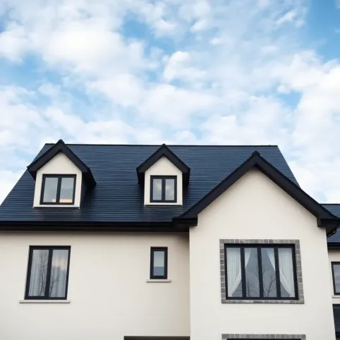 Kolor elewacji do czarnego dachu