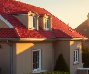 Kolor elewacji do czerwonego dachu