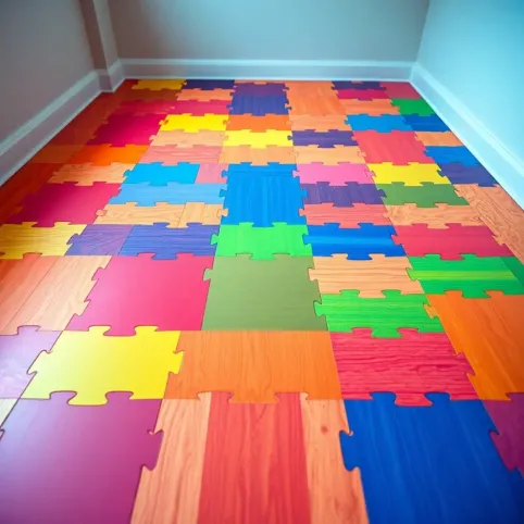 Kolorowe panele podłogowe dla dzieci