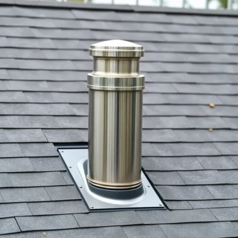 Komin do kozy przez dach