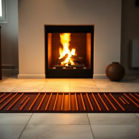 Kominek do ogrzewania podłogowego