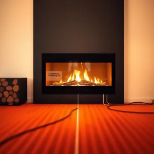 Kominek z płaszczem wodnym do podłogówki