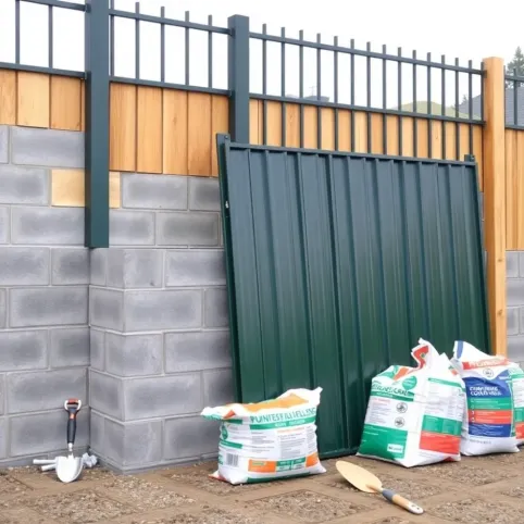 Koszt montażu ogrodzenia panelowego z podmurówką