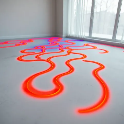 Krzywą grzewcza dla 22 stopni podłogówką