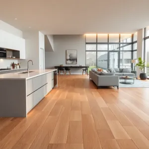 Kuchnia z salonem jaką podłoga