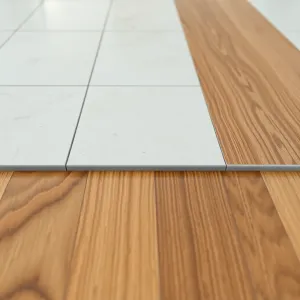 Łączenie paneli z płytkami bez listwy