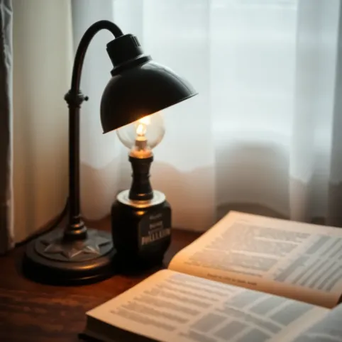 Lampa podłogowa do czytania