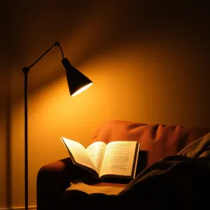 Lampa podłogowa z lampką do czytania