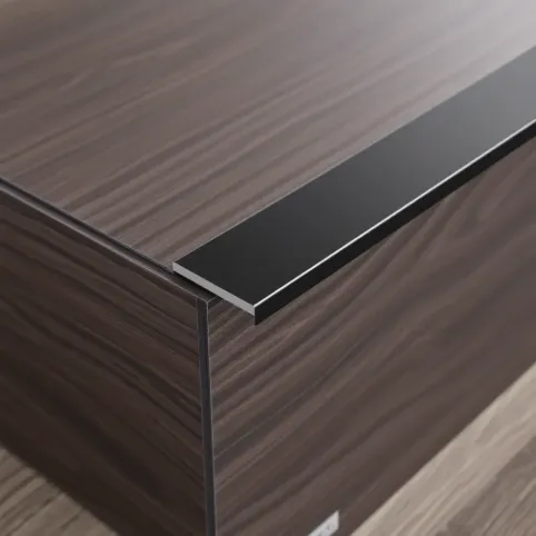 Listwa schodowa do paneli 8mm czarna