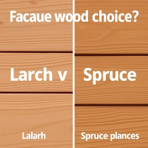 Modrzew czy świerk na elewację