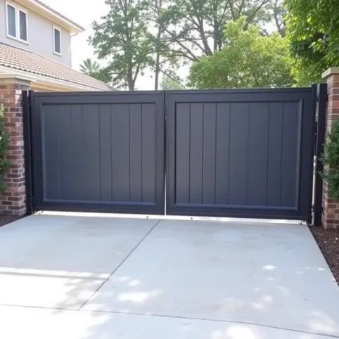 Montaż bramy dwuskrzydłowej panelowej