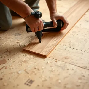 Montaż deski podłogowej na płycie OSB