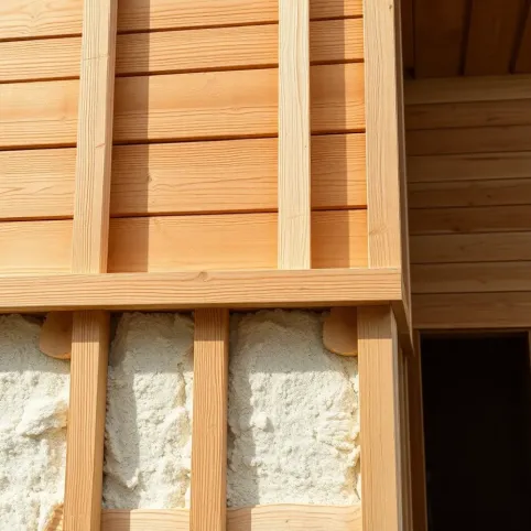 Montaż elewacji drewnianej na styropianie