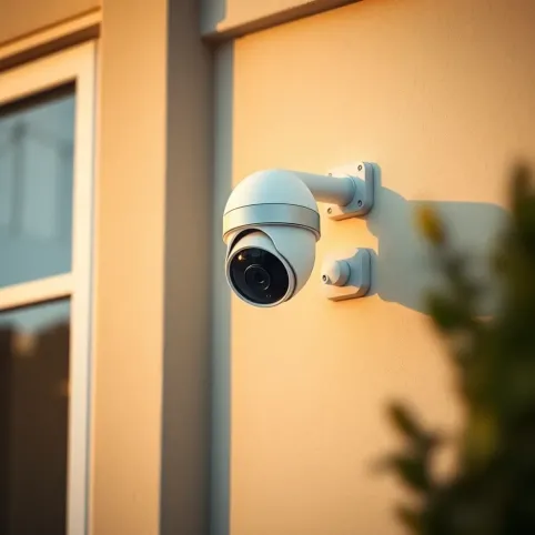 Montaż kamery na elewacji