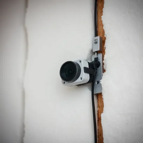 Montaż kamery na elewacji styropianowej