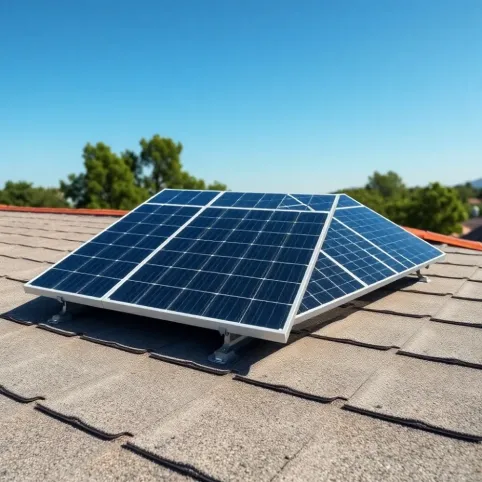 Montaż paneli fotowoltaicznych na dachu płaskim z papy