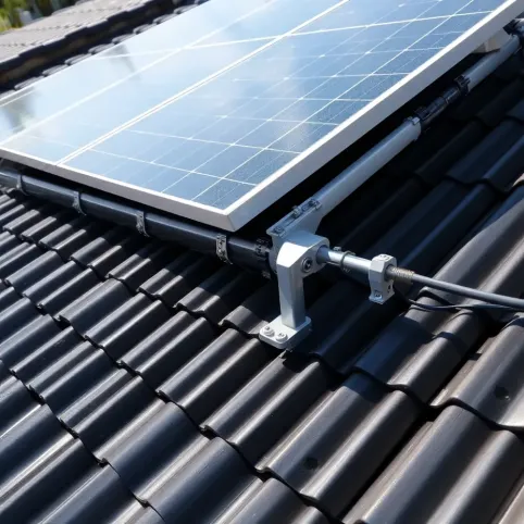 Montaż paneli fotowoltaicznych na dachu z blachodachówki