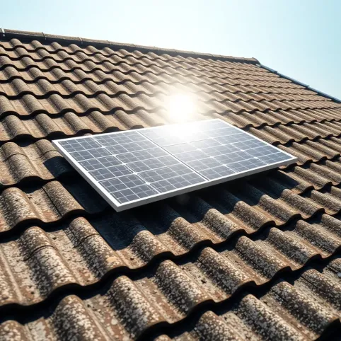 Montaż paneli fotowoltaicznych na eternicie