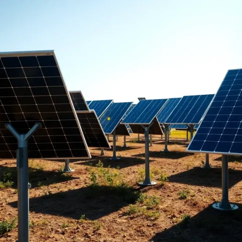 Montaż paneli fotowoltaicznych na gruncie