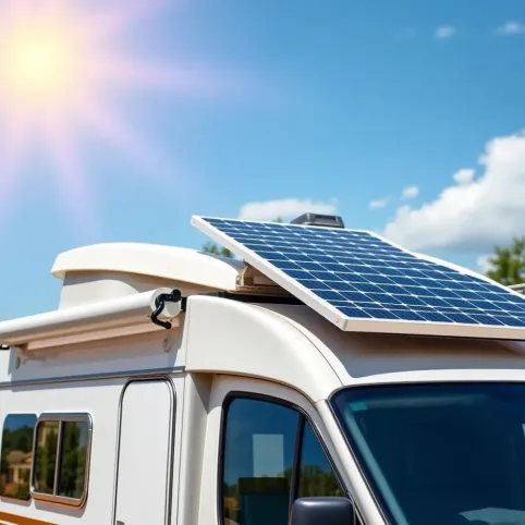 Montaż paneli fotowoltaicznych na kamperze