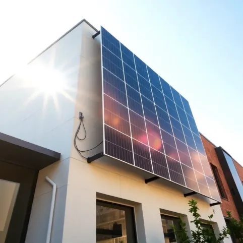 Montaż paneli fotowoltaicznych na ścianie